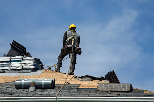 Professional Roofing technician working in Wallingford, PA